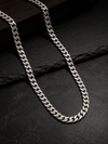 925 Sterling Silver Cuban Chain For Men (Vintage-Dull Polished)