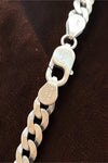 925 Sterling Silver Vintage Cuban Chain (Men's Dull Polish Finish)