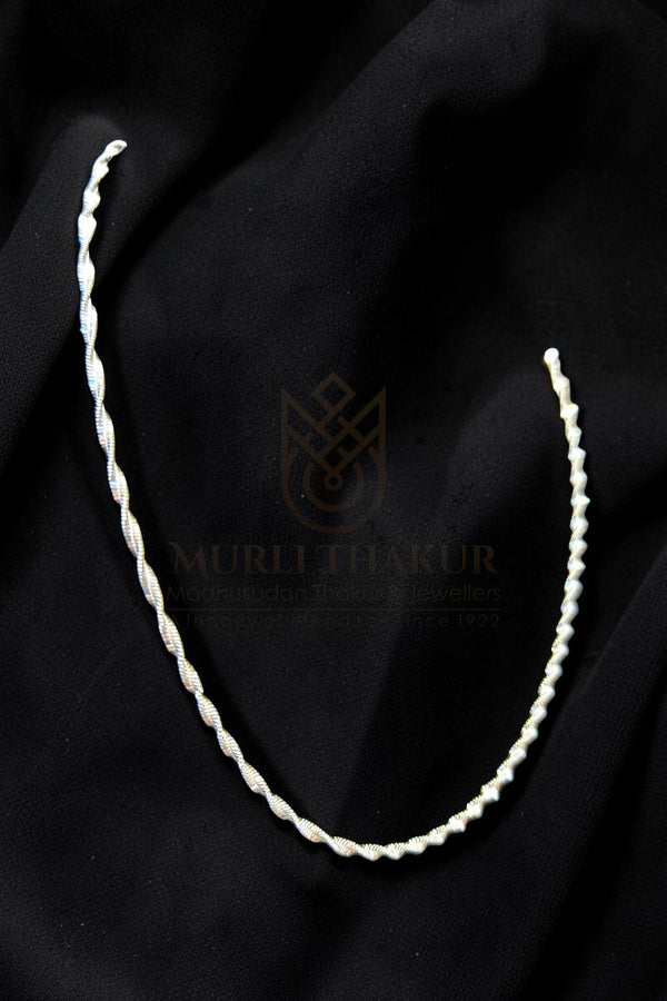 925 Sterling Silver Twisted Rope Chain (Unisex, only 5.1gms)