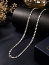 925 Sterling Silver Geometric Link Chain (Unisex – 10.2g, 18”)