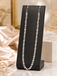 925 Sterling Silver Geometric Link Chain (Unisex – 10.2g, 18”)