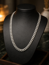 925 Sterling Silver Cuban Chain For Men (Vintage-Dull Polished)