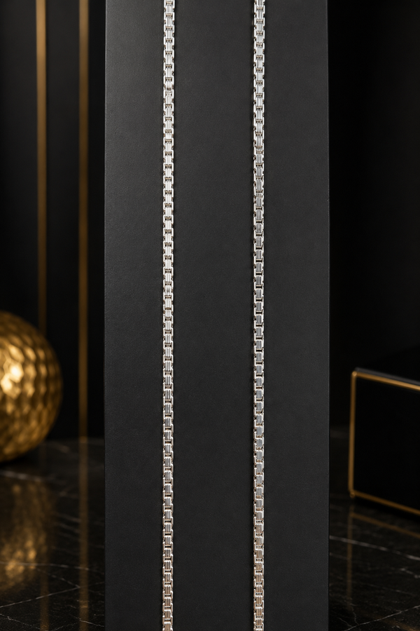925 Sterling Silver Box Chain (Unisex – 14.1g, 20”)