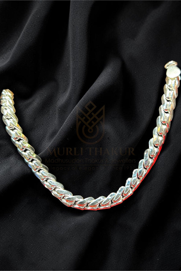 925 Sterling Silver Interwoven Link Bracelet