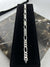 925 Sterling Silver Figaro Link Bracelet-Iced Out (Unisex)