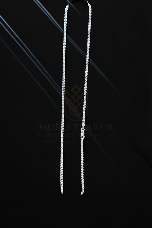 925 Sterling Silver Braided Chain