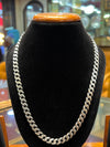 925 Sterling Silver Vintage Cuban Chain (Men's Dull Polish Finish)