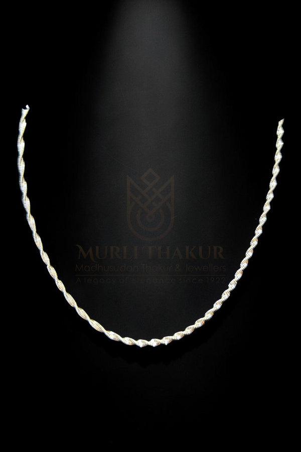 925 Sterling Silver Twisted Rope Chain (Unisex, only 5.1gms)