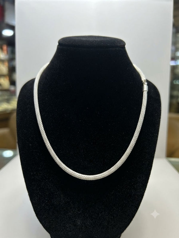 925 Sterling Silver Wheat Chain (Unisex – 12.7g, 18”)